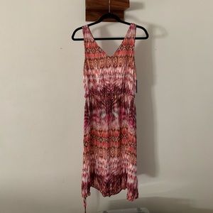 Velvet multi color dress size L